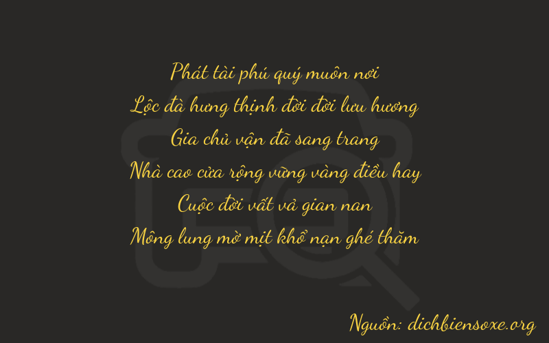 Thơ dịch biển số xe 86174