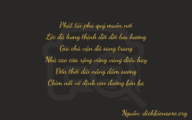 Thơ dịch biển số xe 86183