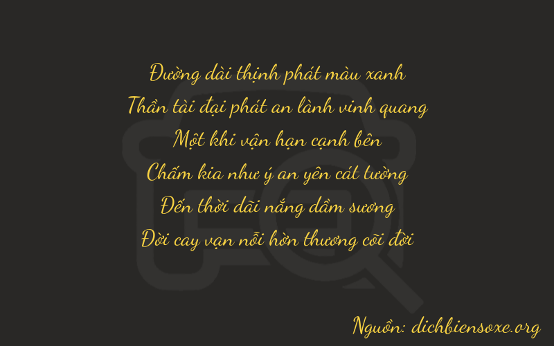 Thơ dịch biển số xe 86187