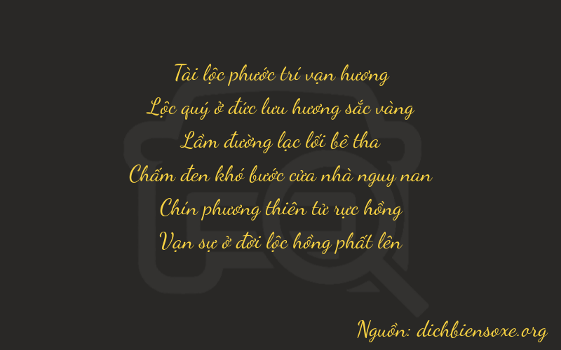 Thơ dịch biển số xe 86194