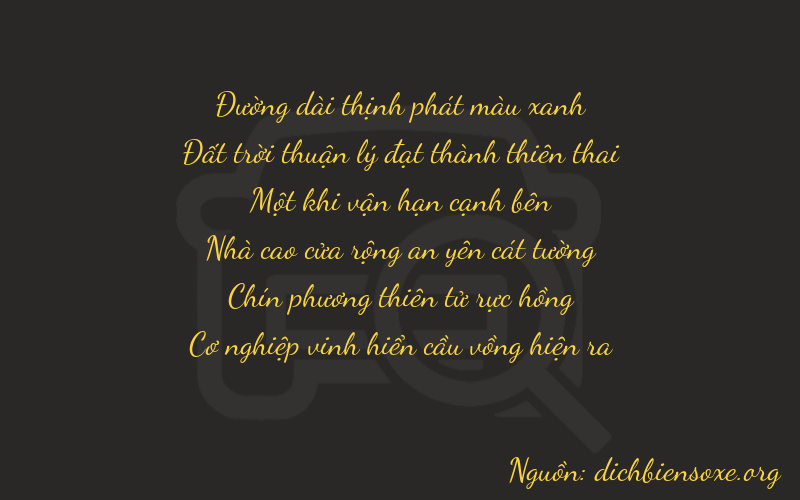 Thơ dịch biển số xe 86197