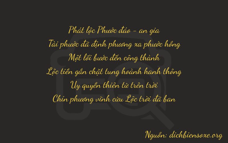 Thơ dịch biển số xe 86199
