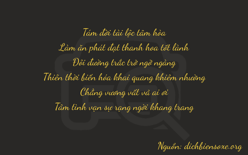 Thơ dịch biển số xe 86204