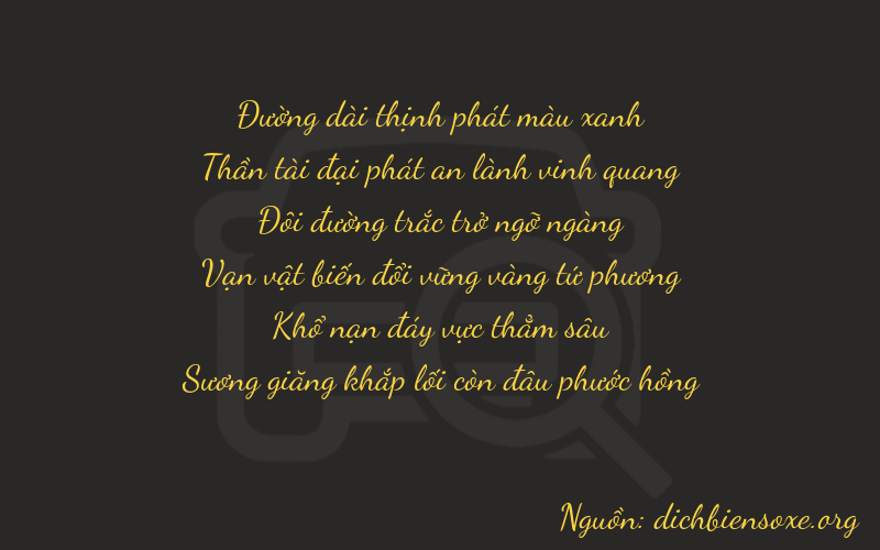 Thơ dịch biển số xe 86214