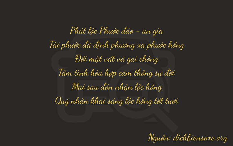 Thơ dịch biển số xe 86226