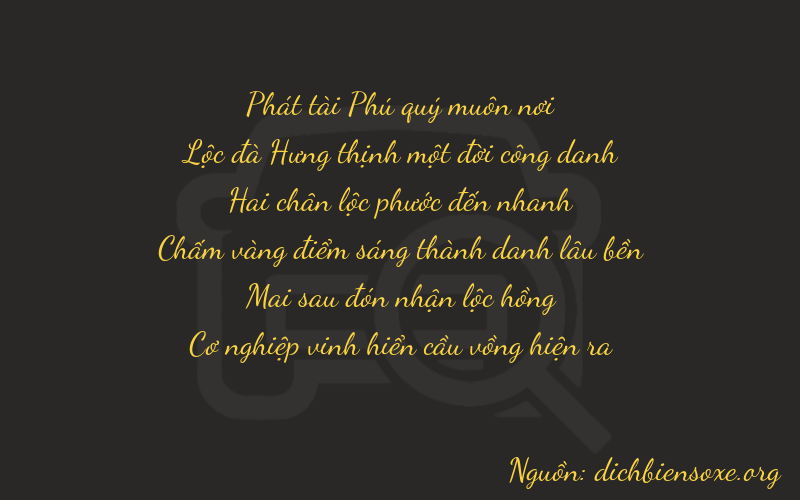 Thơ dịch biển số xe 86227