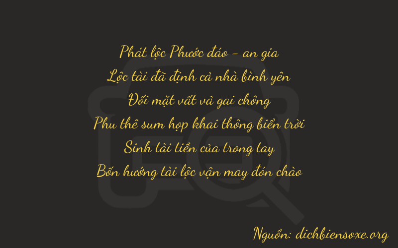 Thơ dịch biển số xe 86234