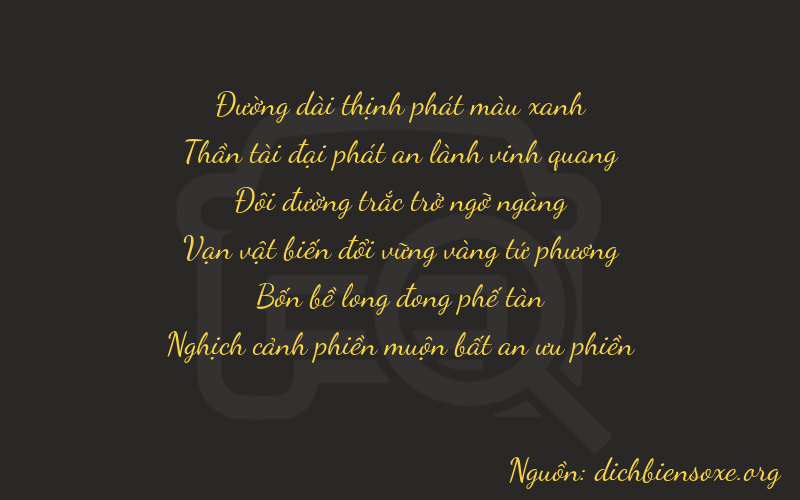 Thơ dịch biển số xe 86241