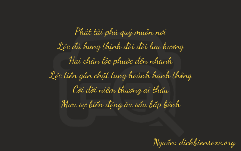 Thơ dịch biển số xe 86246