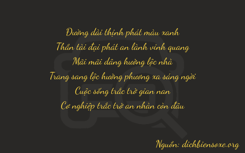 Thơ dịch biển số xe 86259