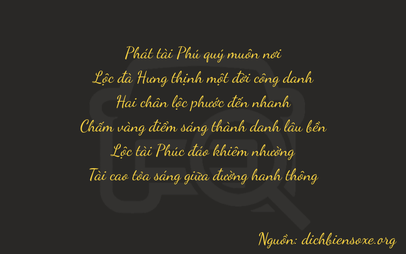 Thơ dịch biển số xe 86263