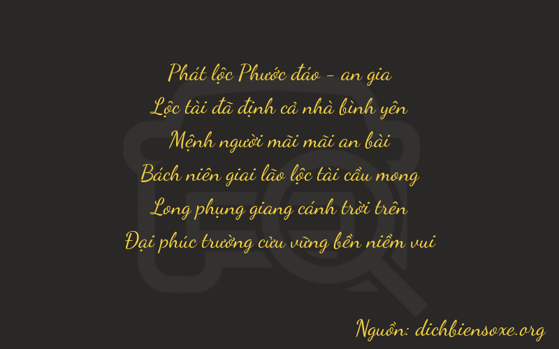 Thơ dịch biển số xe 86279