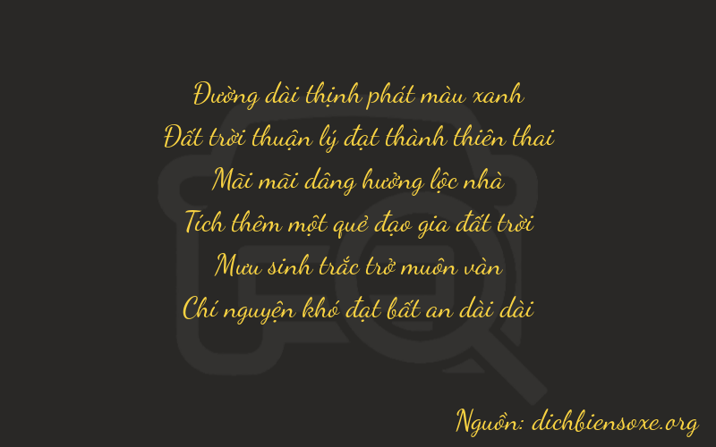 Thơ dịch biển số xe 86287