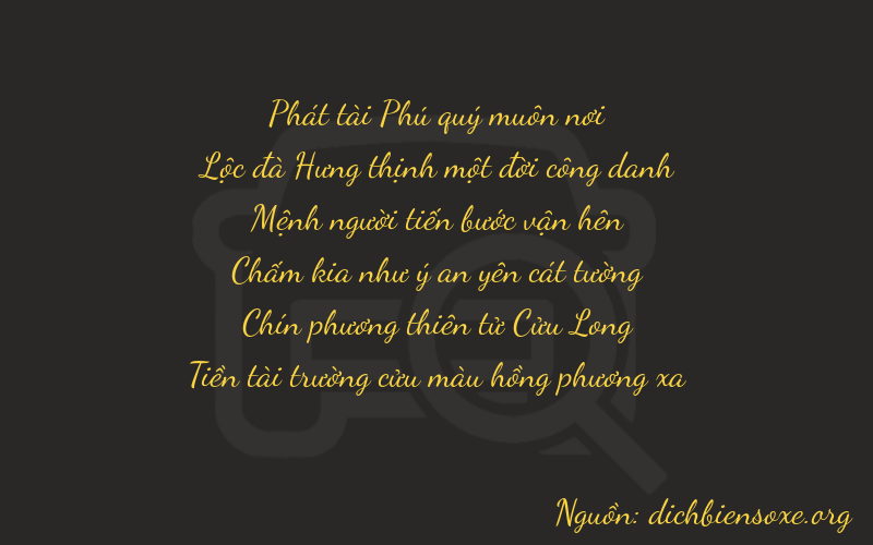 Thơ dịch biển số xe 86299