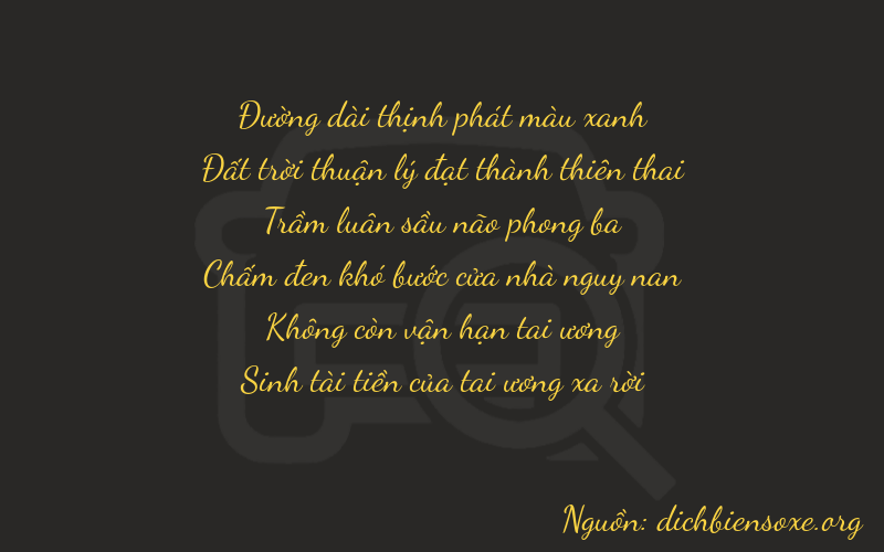 Thơ dịch biển số xe 86305