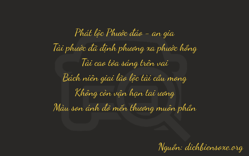 Thơ dịch biển số xe 86307