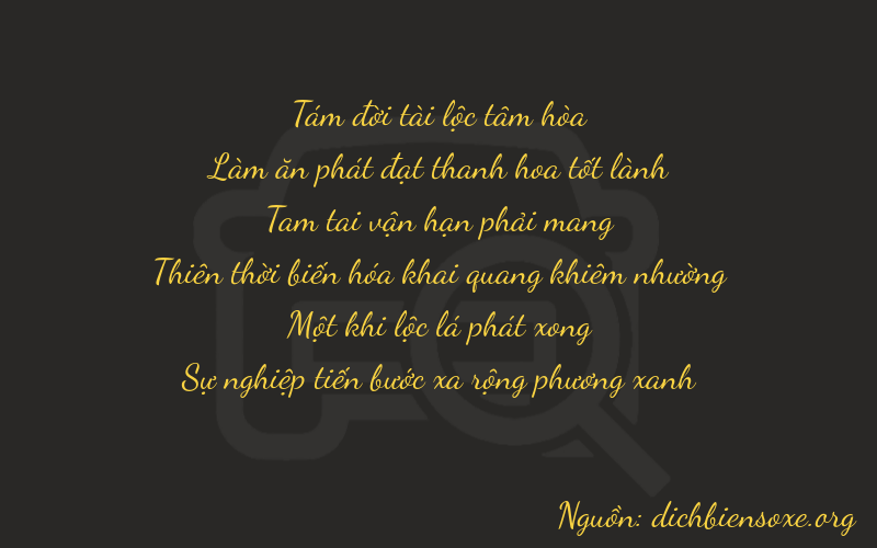 Thơ dịch biển số xe 86312