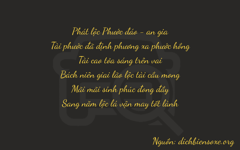 Thơ dịch biển số xe 86325