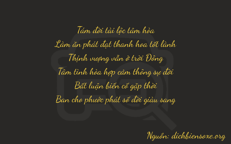 Thơ dịch biển số xe 86708