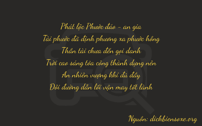 Thơ dịch biển số xe 86712
