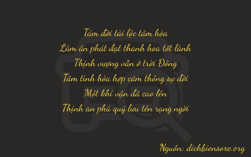 Thơ dịch biển số xe 86717