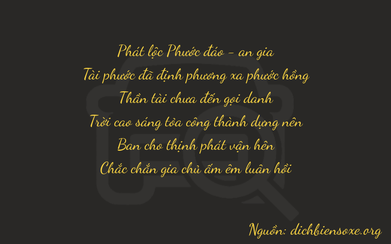 Thơ dịch biển số xe 86721