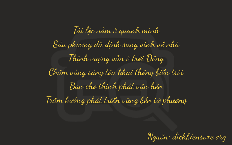 Thơ dịch biển số xe 86724