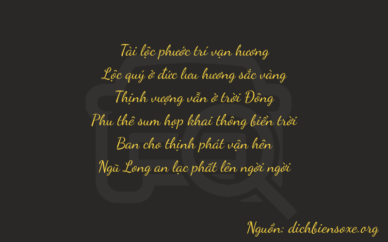 Thơ dịch biển số xe 86725
