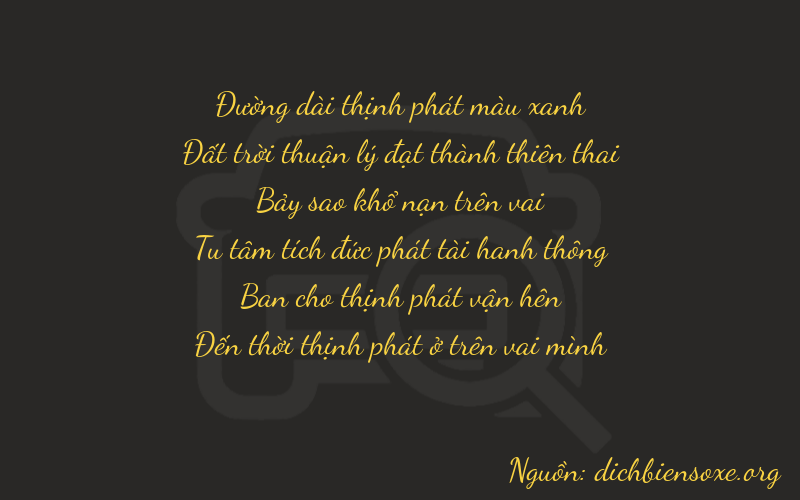 Thơ dịch biển số xe 86728