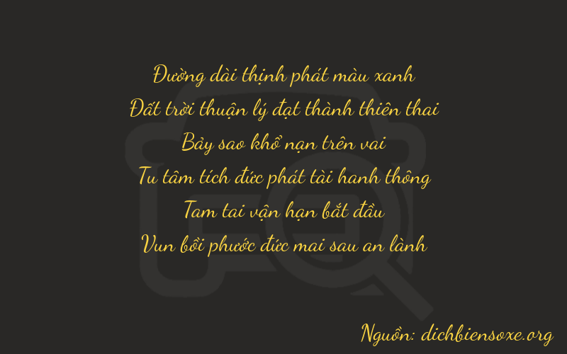 Thơ dịch biển số xe 86737