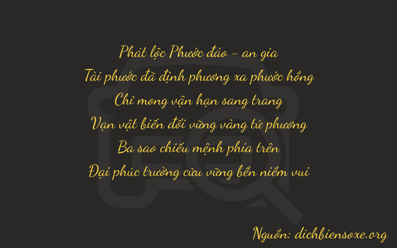 Thơ dịch biển số xe 86739