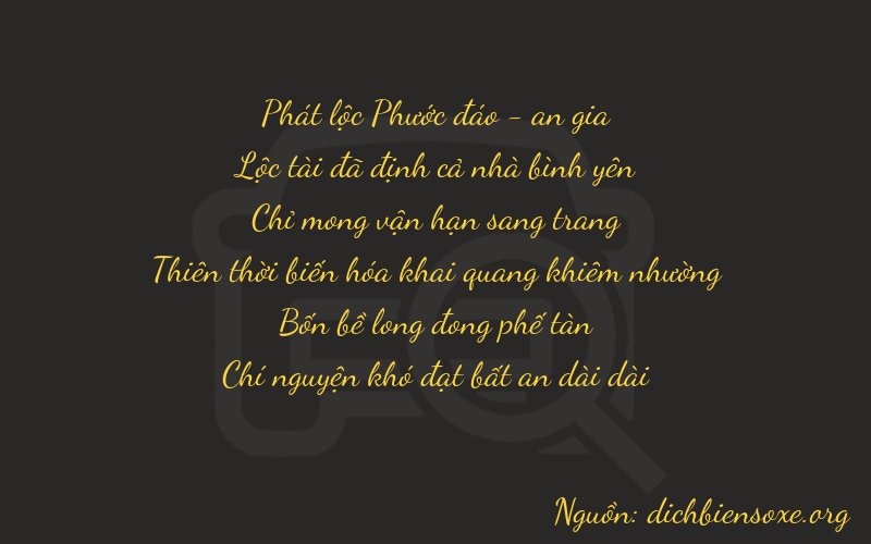 Thơ dịch biển số xe 86747