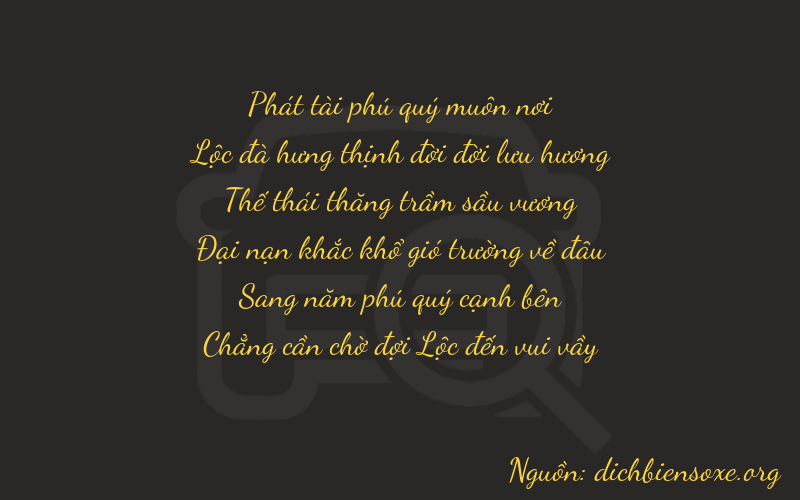 Thơ dịch biển số xe 86750