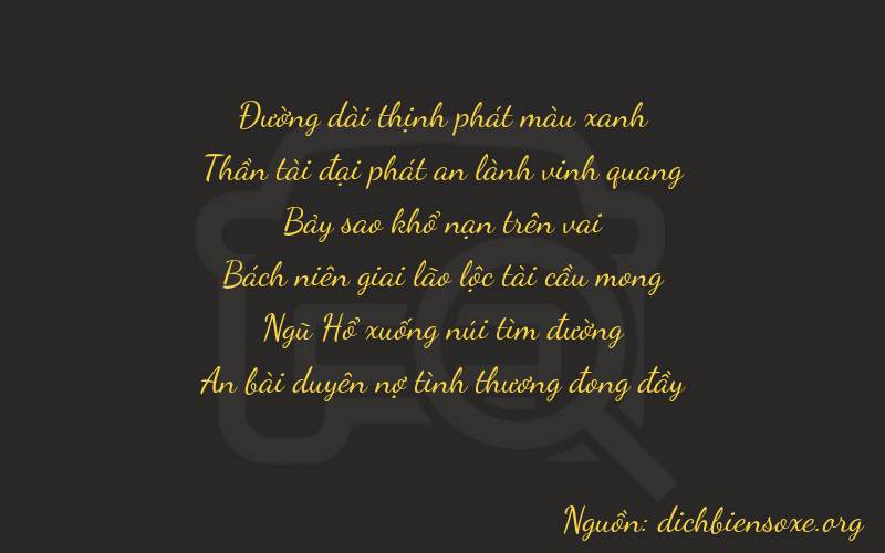 Thơ dịch biển số xe 86754