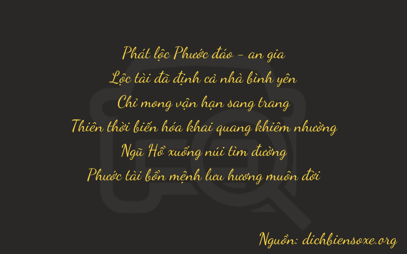 Thơ dịch biển số xe 86756