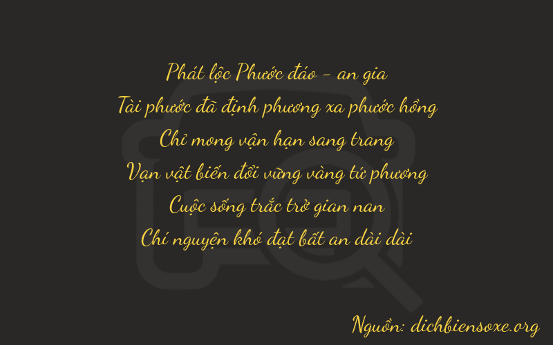 Thơ dịch biển số xe 86757
