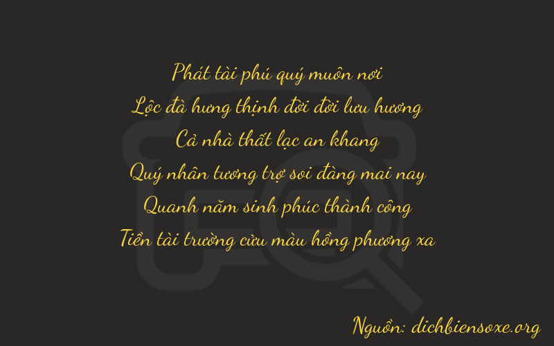 Thơ dịch biển số xe 86759