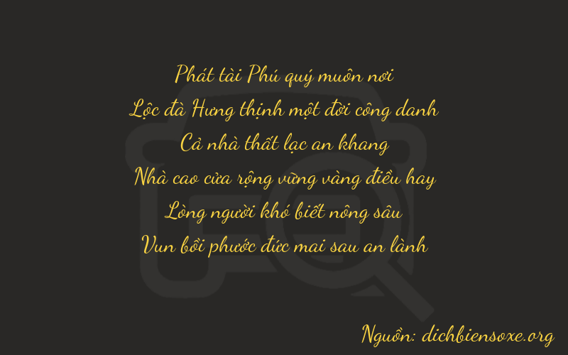 Thơ dịch biển số xe 86767