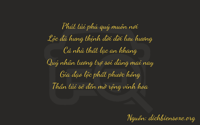 Thơ dịch biển số xe 86768