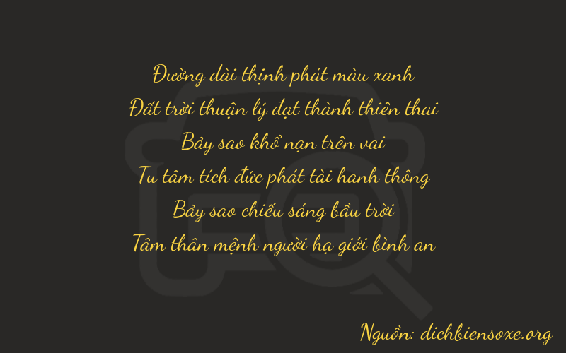 Thơ dịch biển số xe 86773