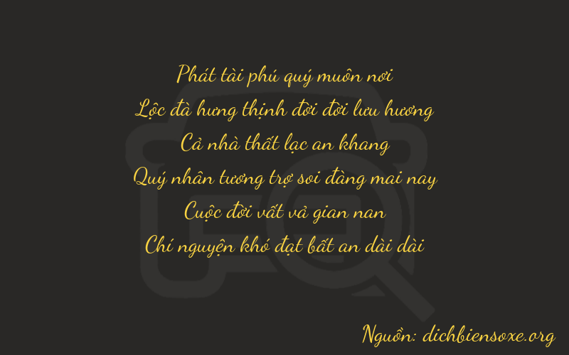 Thơ dịch biển số xe 86777