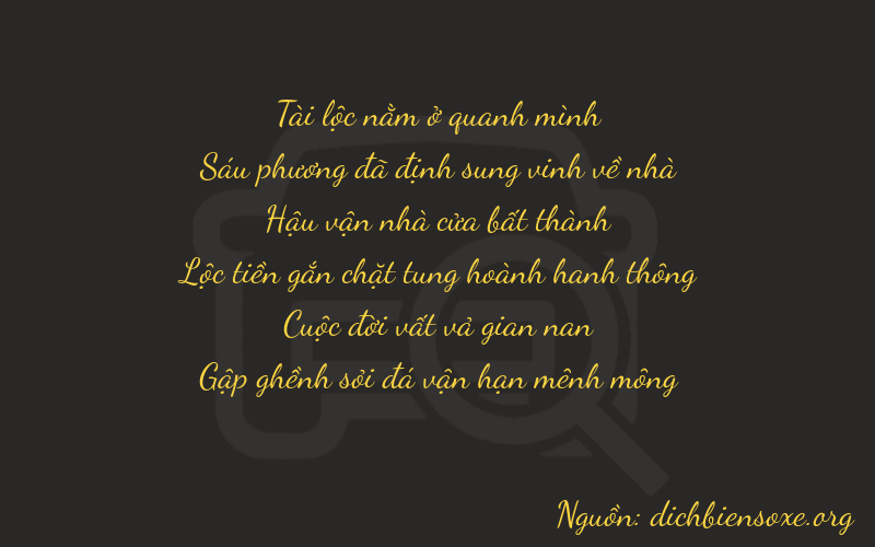 Thơ dịch biển số xe 86778