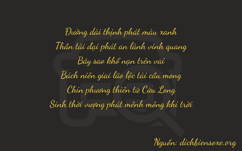 Thơ dịch biển số xe 86790