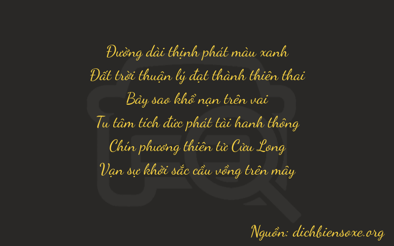 Thơ dịch biển số xe 86791