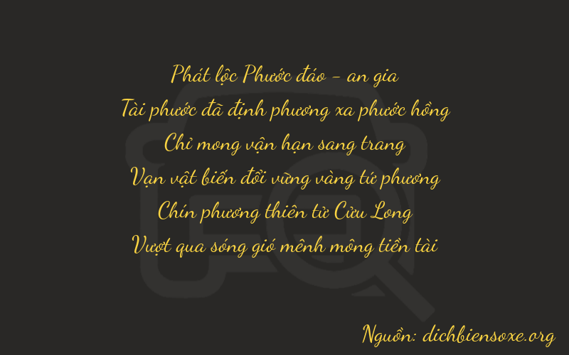 Thơ dịch biển số xe 86793