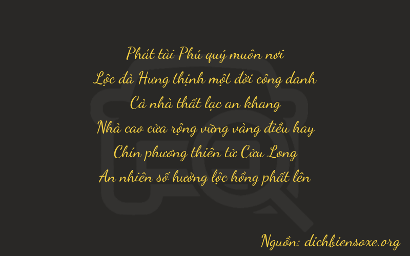 Thơ dịch biển số xe 86794