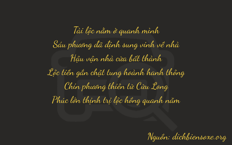 Thơ dịch biển số xe 86796