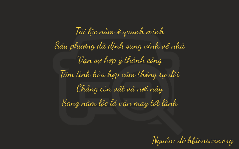 Thơ dịch biển số xe 86805