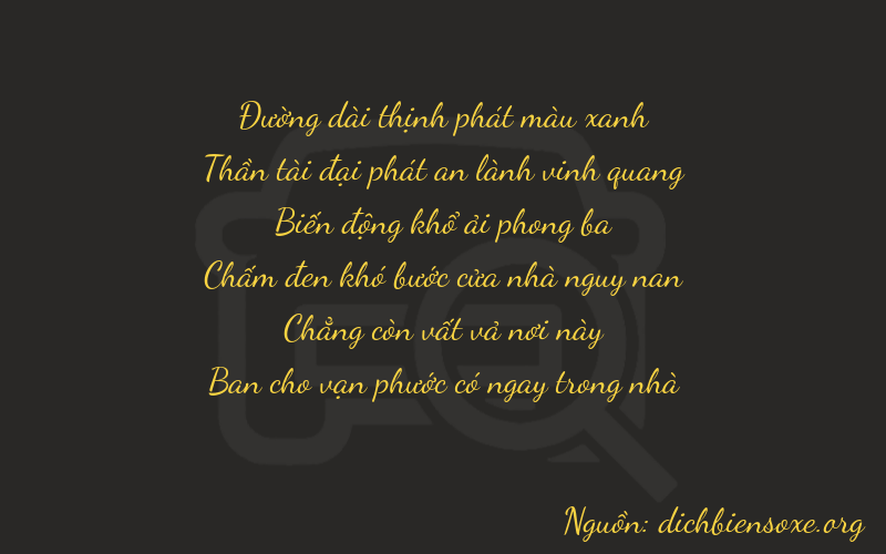 Thơ dịch biển số xe 86808