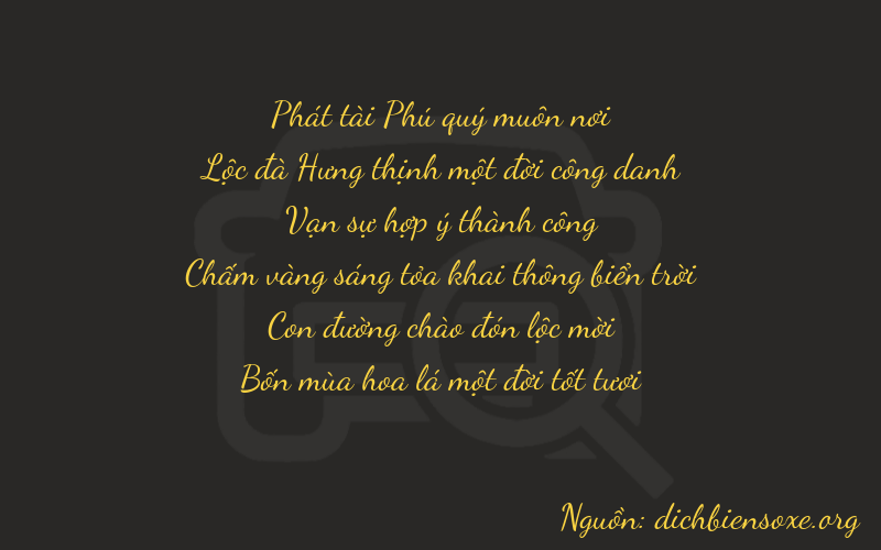 Thơ dịch biển số xe 86821